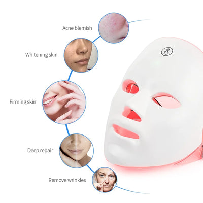 Rechargeable LED Facial Mask for Skin Rejuvenation