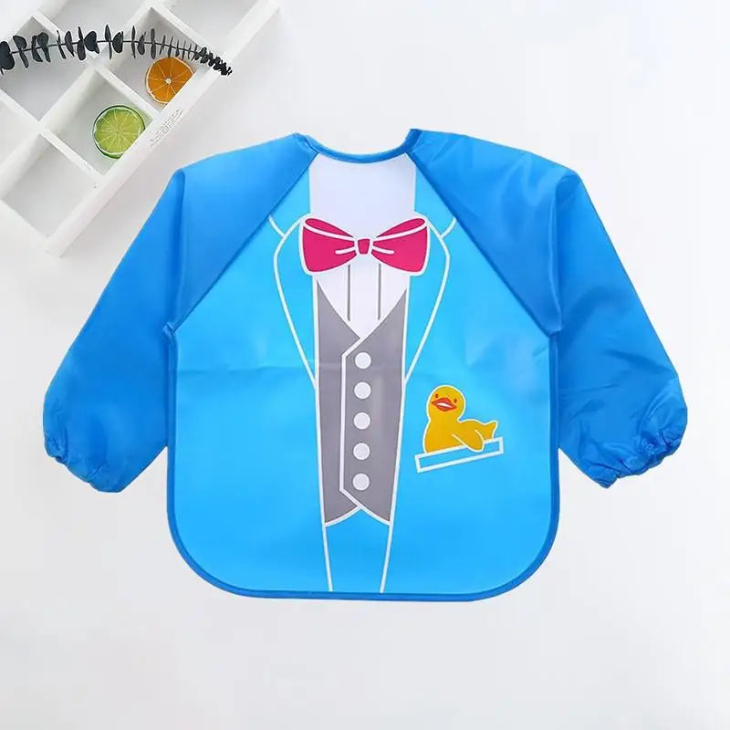 Cute Cartoon Waterproof Baby Bib with Pocket