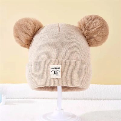 Autumn Winter Baby Knitted Pom Beanie Hat