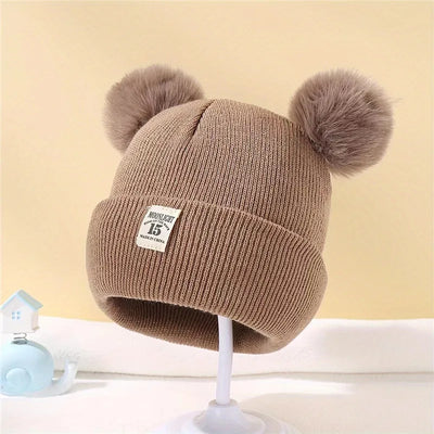 Autumn Winter Baby Knitted Pom Beanie Hat