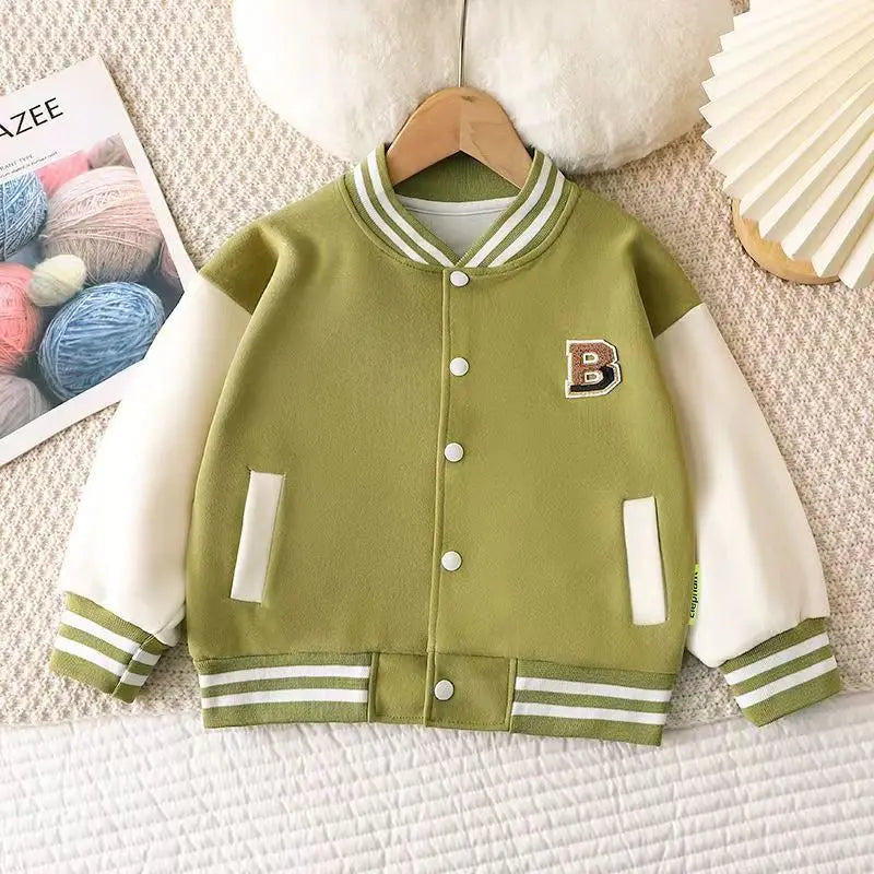 2024 Boys Baseball Jacket for Spring & Autumn