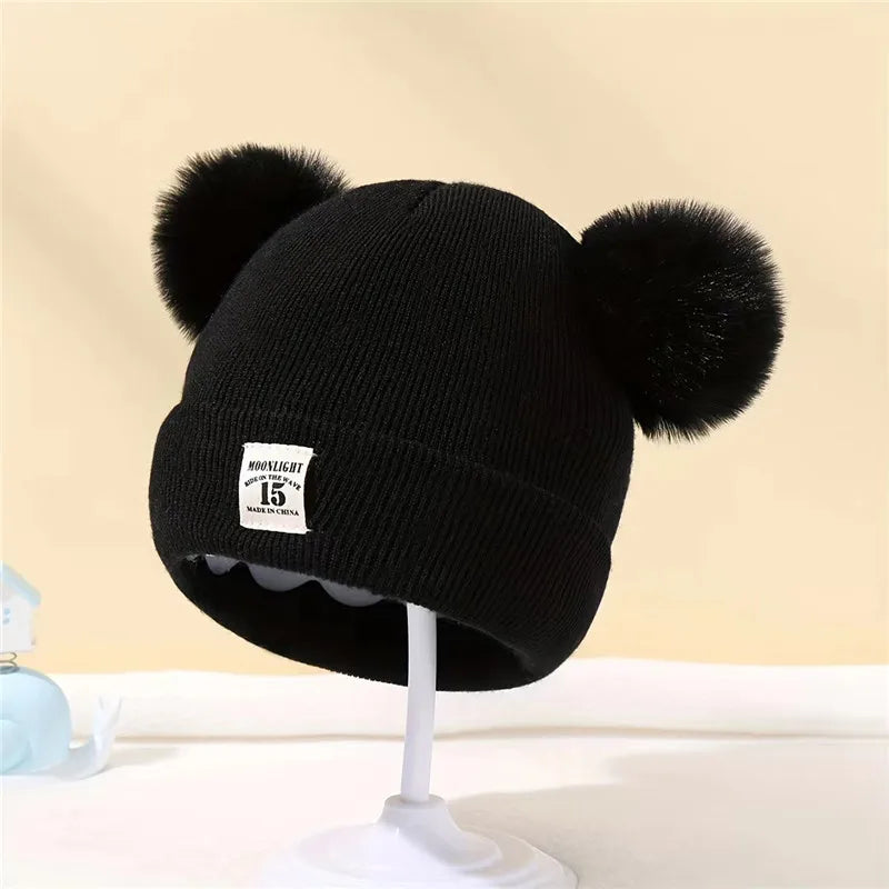 Autumn Winter Baby Knitted Pom Beanie Hat