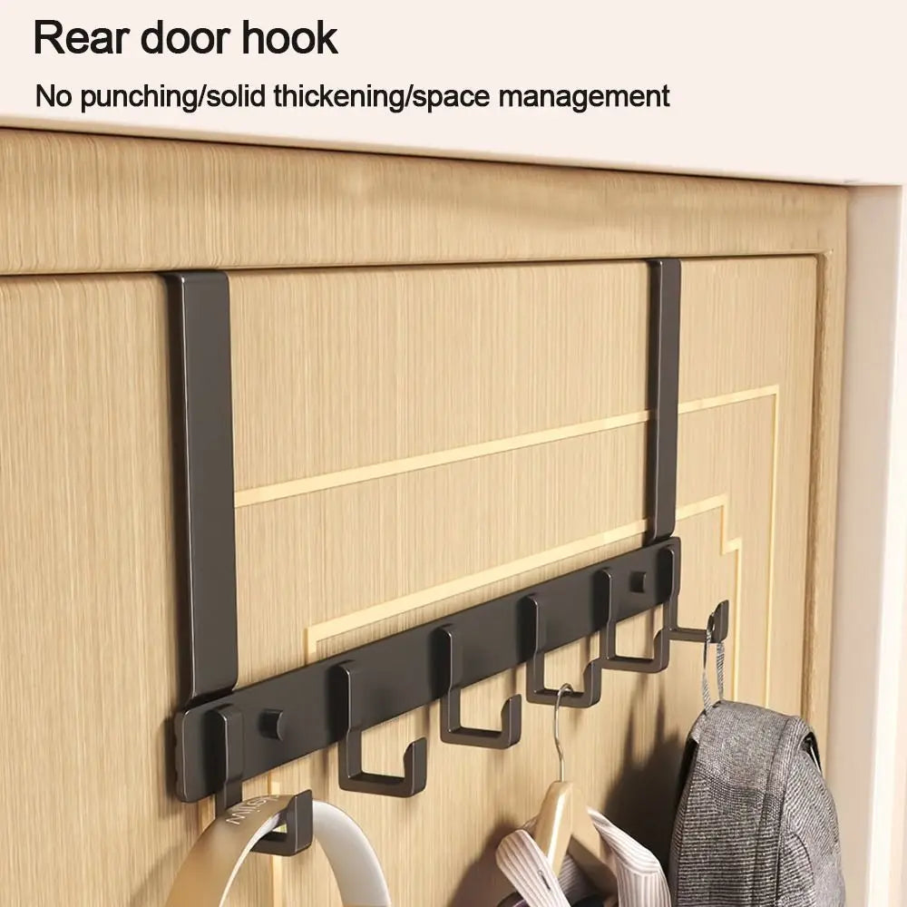 Over-the-Door 6-Hook Coat and Towel Rack