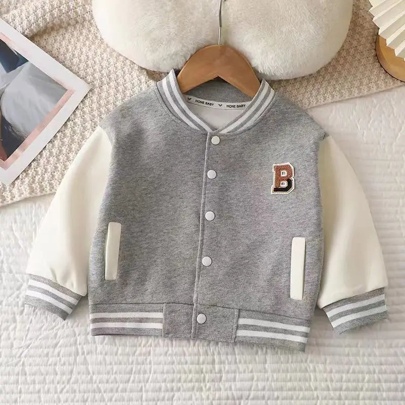 2024 Boys Baseball Jacket for Spring & Autumn