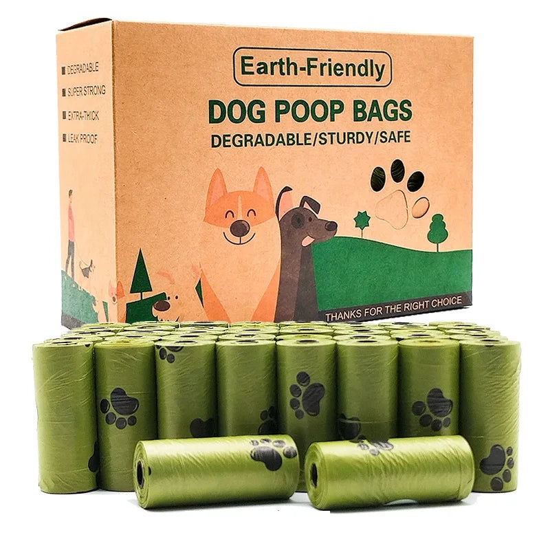 Dog poop bags for dogs to help you with cleaning dog's waste