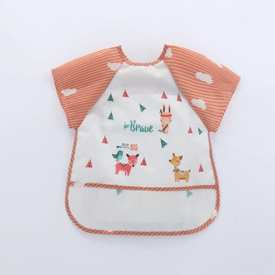 Cute Cartoon Waterproof Baby Bib with Pocket