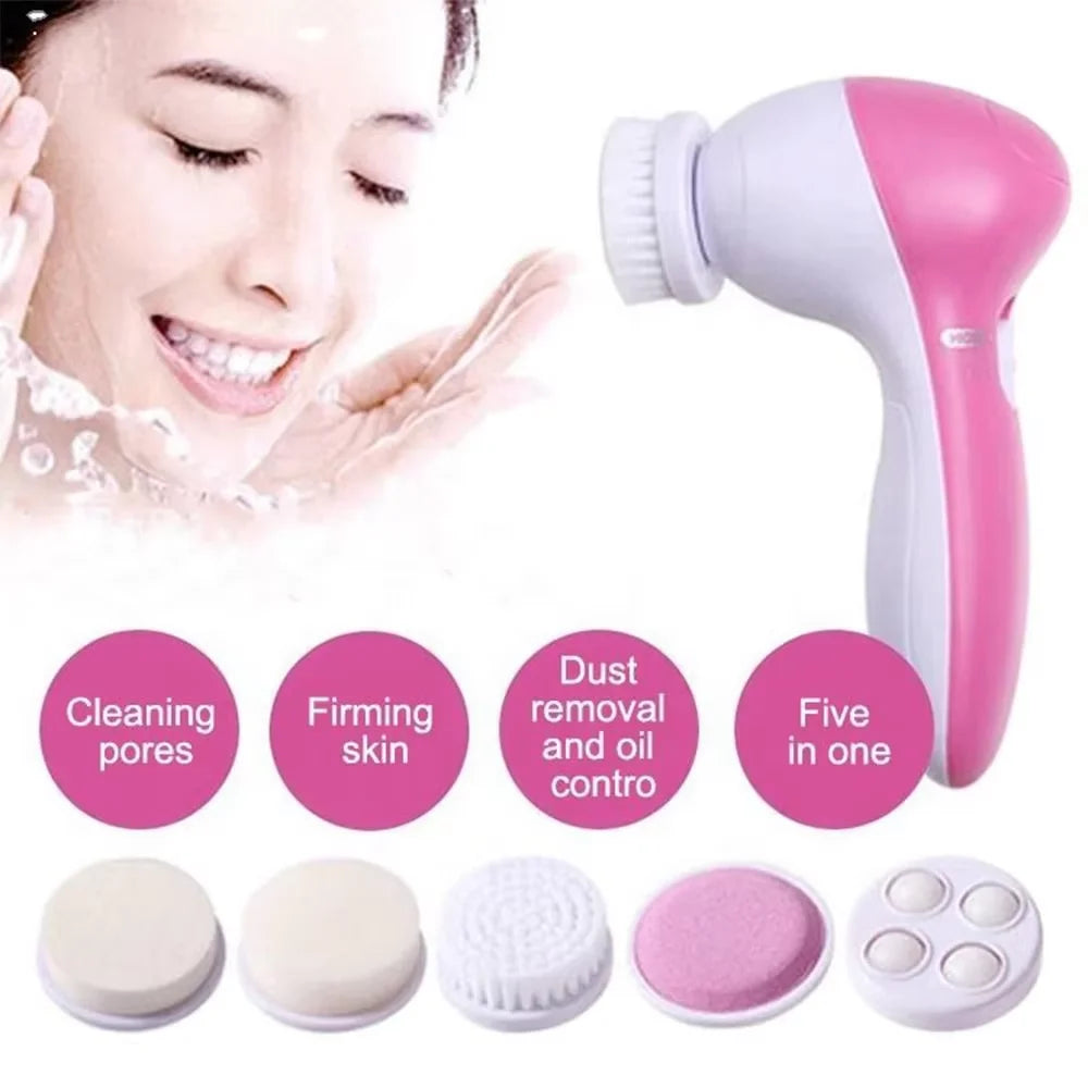 5-in-1 Electric Facial Cleaner Brush