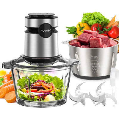 500W Electric Food Processor & Meat Grinder