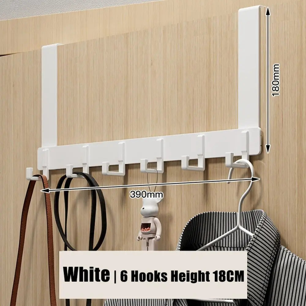 Over-the-Door 6-Hook Coat and Towel Rack