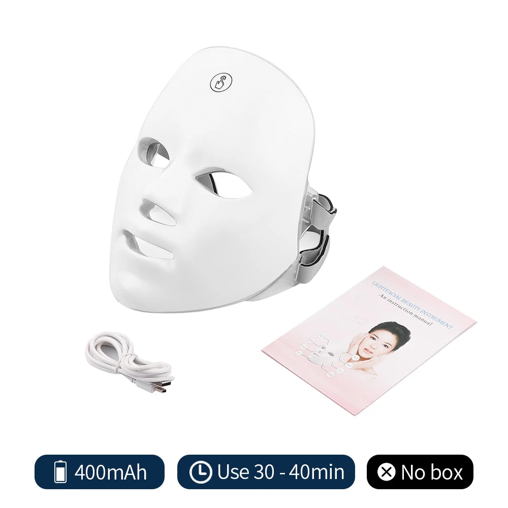 Rechargeable LED Facial Mask for Skin Rejuvenation