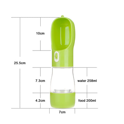 Portable Dog Water Bottle & Feeder Bowl