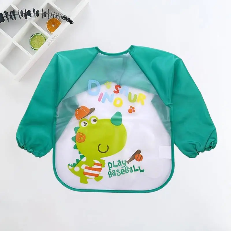 Cute Cartoon Waterproof Baby Bib with Pocket