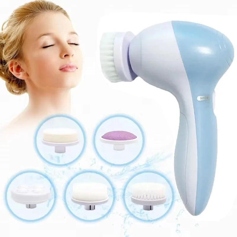 5-in-1 Electric Facial Cleaner Brush