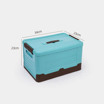 Folding Plastic Storage Box with Lid