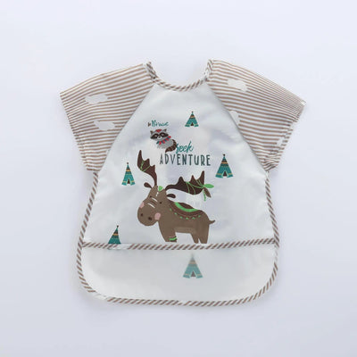 Cute Cartoon Waterproof Baby Bib with Pocket