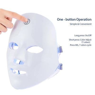 Rechargeable LED Facial Mask for Skin Rejuvenation