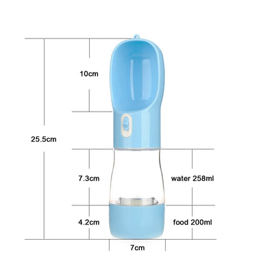 Portable Dog Water Bottle & Feeder Bowl