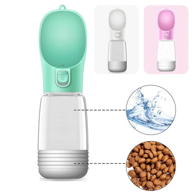 Portable Dog Water Bottle & Feeder Bowl