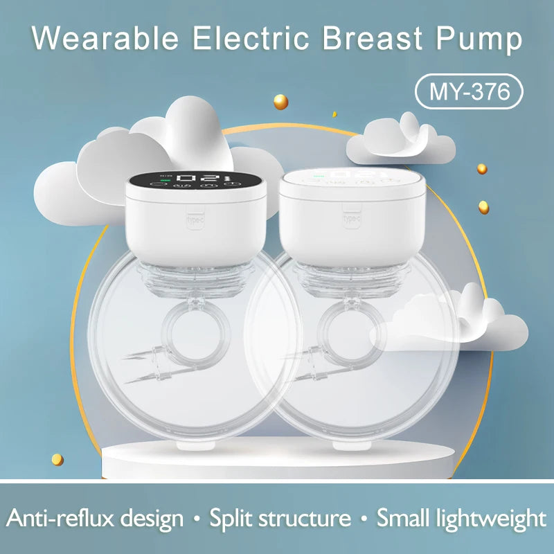 Hands Free Breast Pump, Wearable Breast Pump, Portable Breastfeeding Pump, Wireless Electric