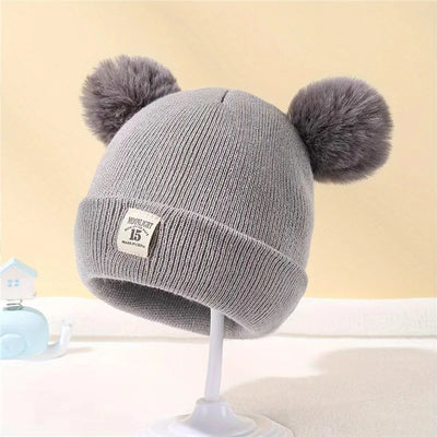 Autumn Winter Baby Knitted Pom Beanie Hat