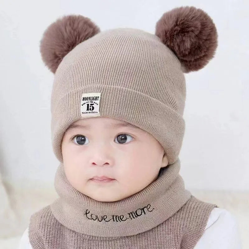 Autumn Winter Baby Knitted Pom Beanie Hat