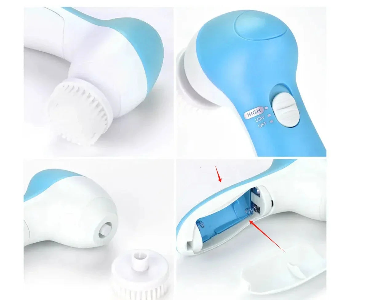 5-in-1 Electric Facial Cleaner Brush